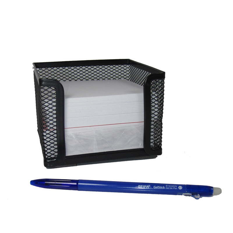 جای کاغذ یادداشت میلانو مدل CH101 همراه با کاغذ و خودکار پاکن دار