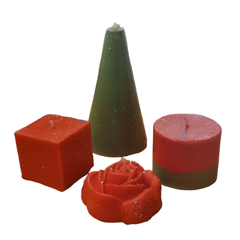 شمع دست ساز مدل یلدا کد 101 بسته 4 عددی