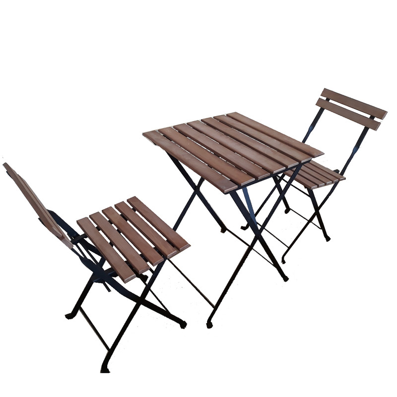 خرید و قیمت میز و صندلی تاشو سفری دهکده چوبی فلاح مدل تارنو Beech