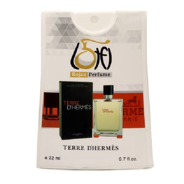 عطر جیبی مردانه روژان مدل تق هرمس حجم 22 میلی لیتر