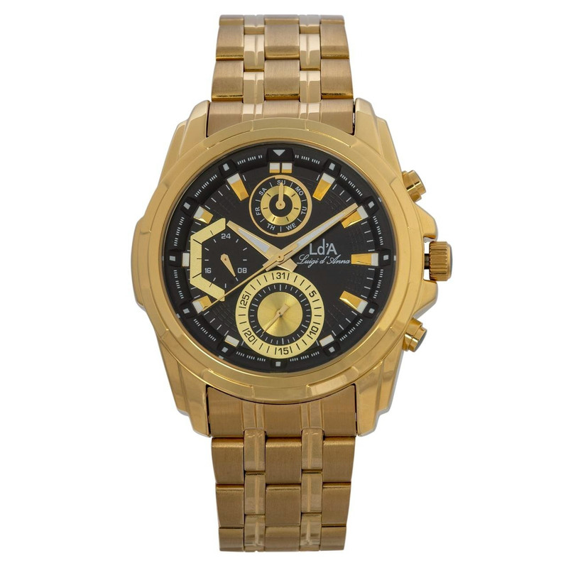 خرید و قیمت ساعت مچی عقربهای مردانه مکانیکی ال دی ای مدل سه موتور