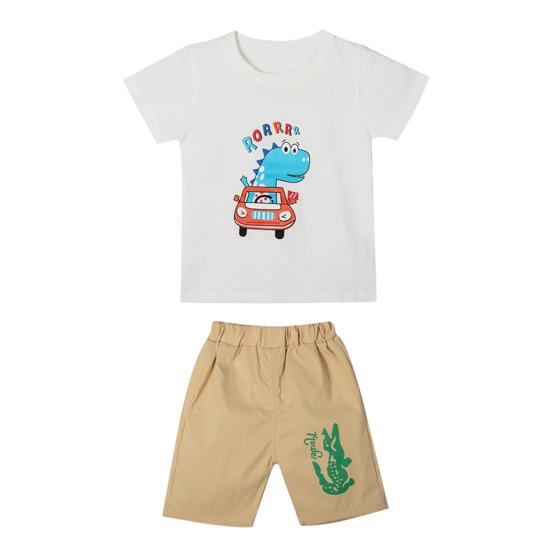 خرید و قیمت ست تی شرت و شلوارک بچگانه مدل MD3-CF3499