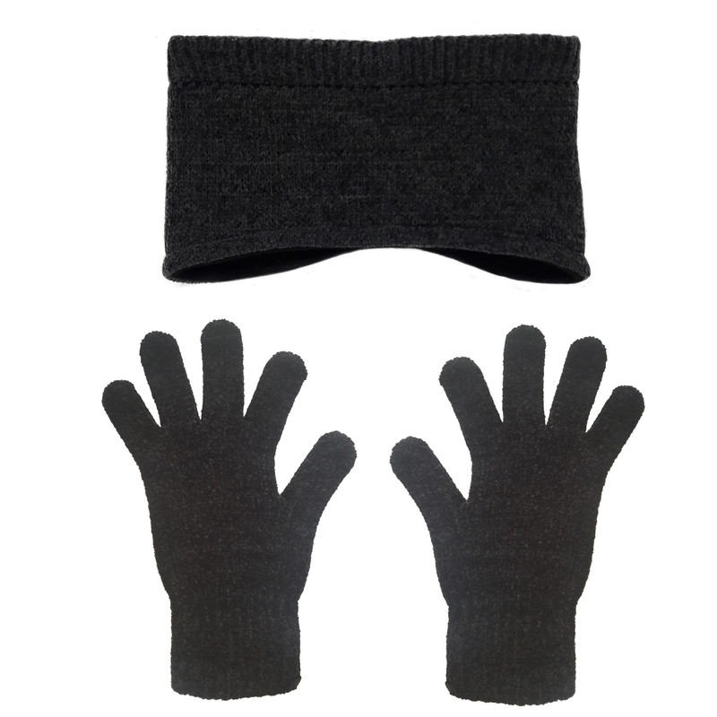 ست دستکش و هدبند بافتنی مدل D h 767