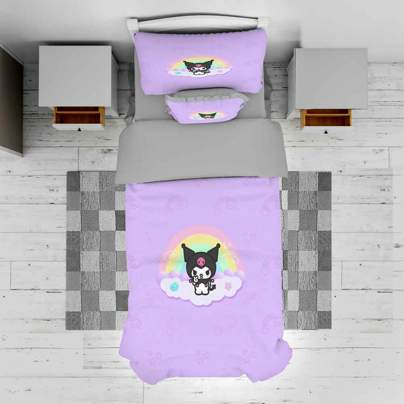 خرید و قیمت سرویس روتختی مدل کارتونی TXY656 تک نفره 5 تکه