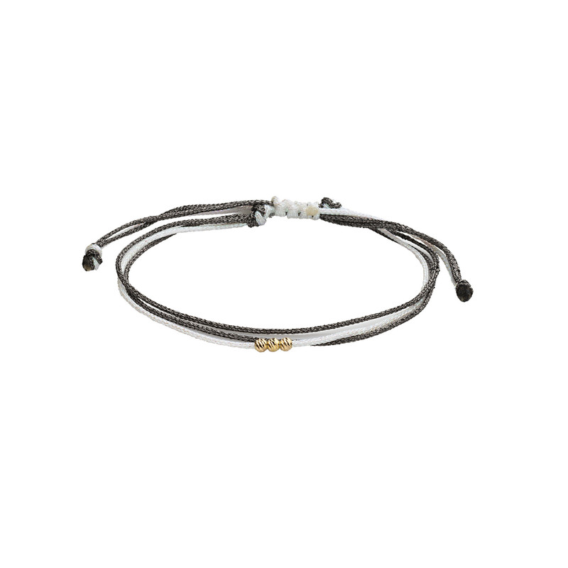 خرید و قیمت دستبند بند و طلا 18 عیار زنانه گالری شیدا مجد مدل 3 البرنارد نخی لمه