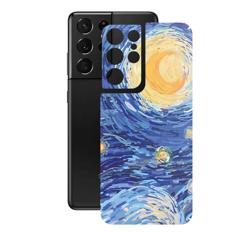خرید و قیمت برچسب پوششی راک اسپیس مدل Starry Night مناسب برای گوشی موبایل سامسونگ Galaxy S21 Ultra
