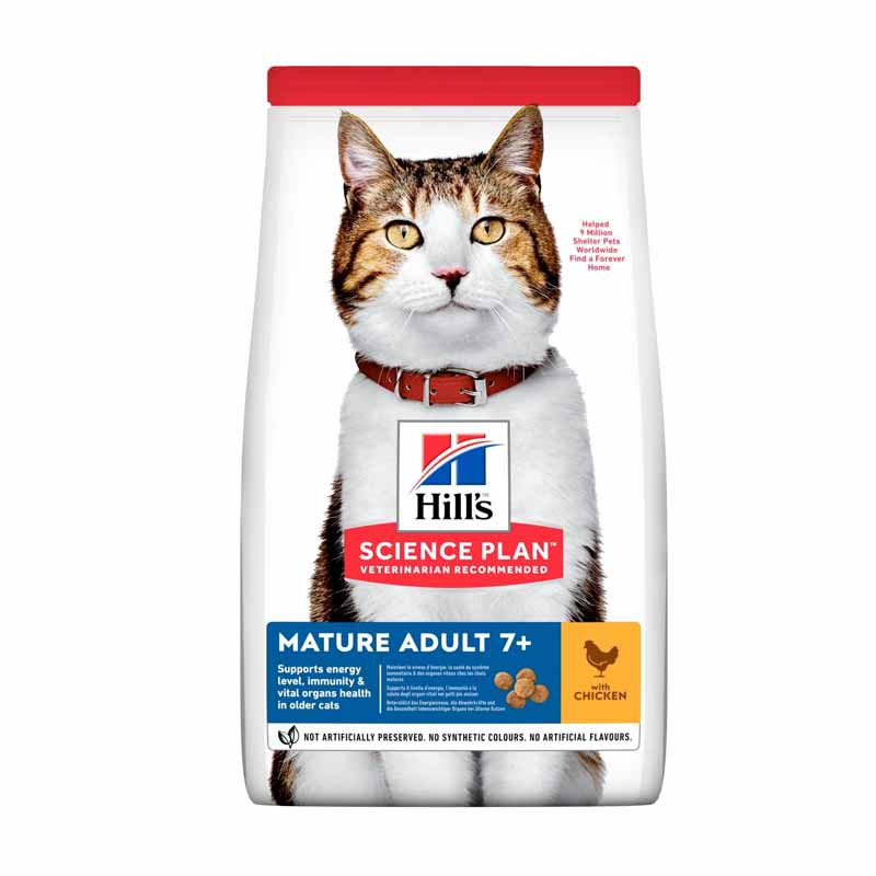 غذای خشک گربه هیلز مدل Mature Adult وزن 3 کیلوگرم