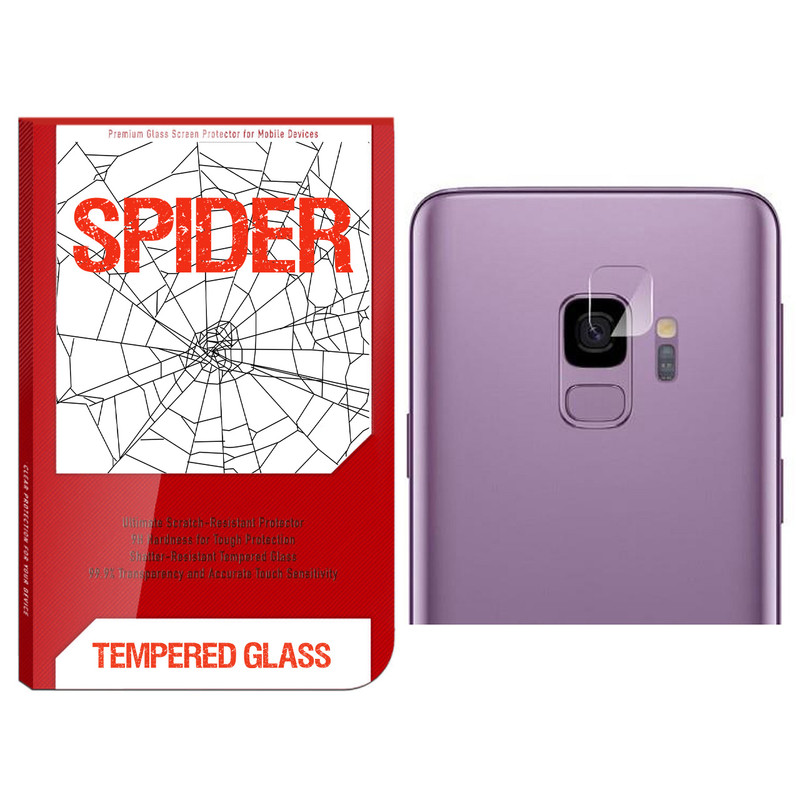 محافظ لنز دوربین اسپایدر مدل S-TMP002 مناسب برای گوشی موبایل سامسونگ Galaxy S9