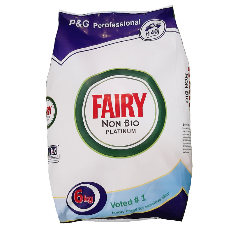 خرید و قیمت پودر ماشین لباسشویی فیری مدل NON BIO PLATINUM وزن 6 کیلوگرم