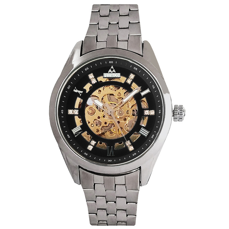 ساعت مچی عقربهای مردانه اتوماتیک فیترون مدل نبضی کوکی اتومات کد 64510