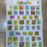 پوستر آموزشی زبان انگلیسی ورزش ها sports 
