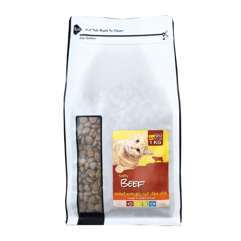 غذای خشک گربه شهرپت مدل Josi Beef وزن 1 کیلوگرم