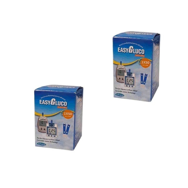 نوار تست قند خون اینفوپیا مدل ایزی گلوکو مجموعه 2 عددی