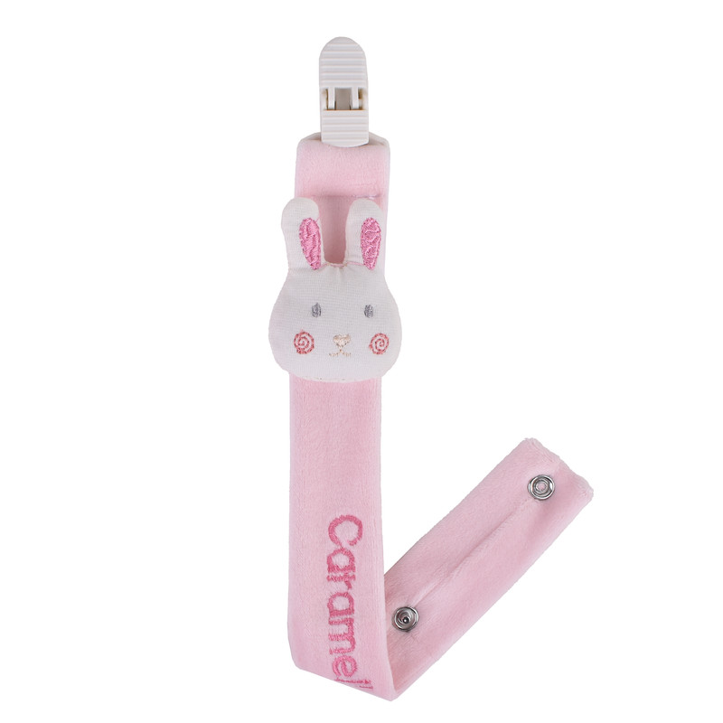 خرید و قیمت بند پستانک کارامل طرح خرگوش کد 06