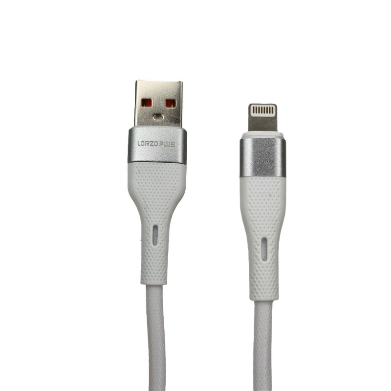 کابل تبدیل USB به لایتنینگ لورزو پلاس مدل C18 طول 1 متر بسته 10 عددی