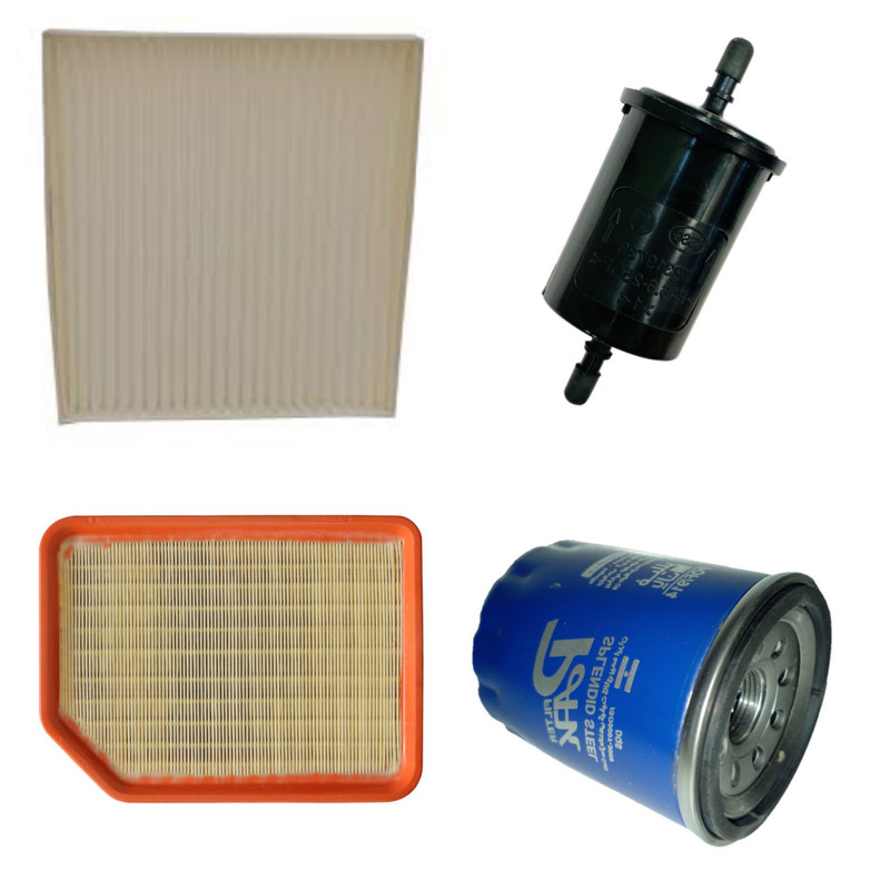 فیلتر هوا خودرو مدل AR مناسب برای آریو به همراه فیلتر روغن و فیلتر کابین و فیلتر بنزین