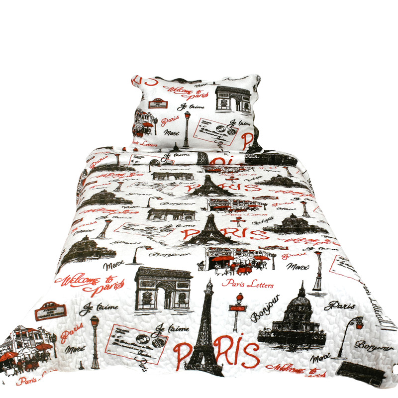 خرید و قیمت سرویس روتختی هندی مدل Paris تک نفره 2 تکه