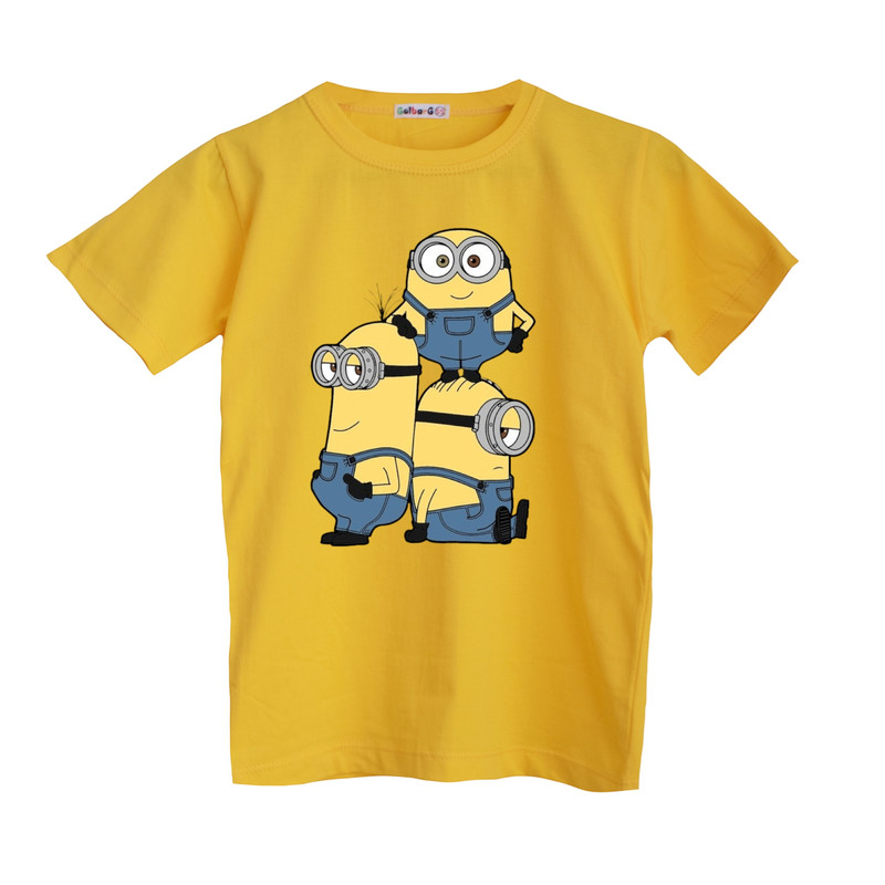خرید و قیمت تی شرت آستین کوتاه پسرانه مدل مینیون