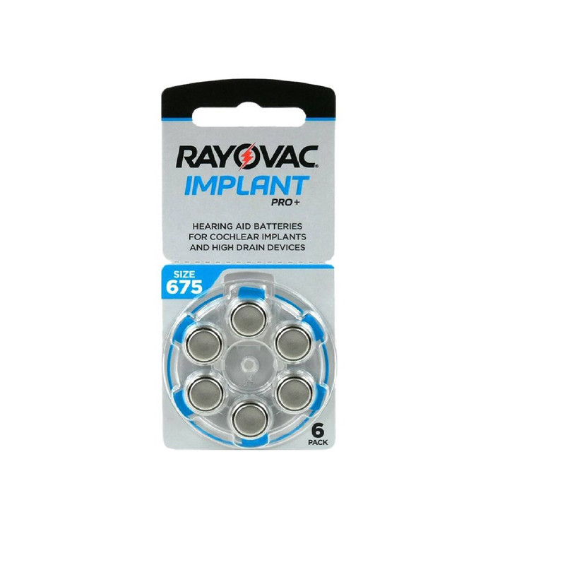 باتری سمعک ریوواک مدل 675 بسته 6 عددی