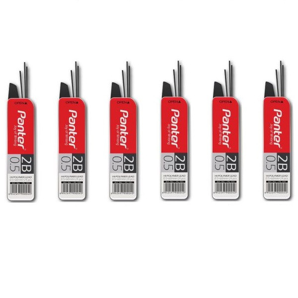 خرید و قیمت نوک مداد نوکی 0.5 میلی متری پنتر مدل پلیمری بسته 6 عددی