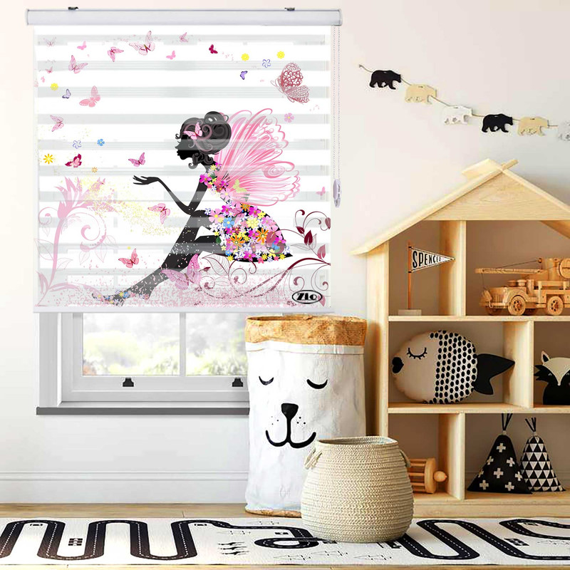 پرده زبرا زیو مدلK3137 سایز 300x280 سانتی متر