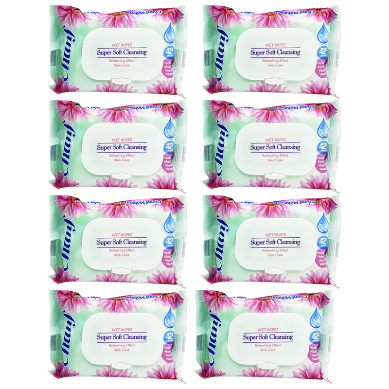 دستمال مرطوب چانف مدل Super Soft-X1 مجموعه 8 عددی