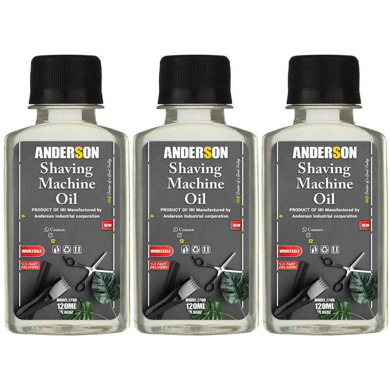 روغن ماشین اصلاح اندرسون مدل 2700 حجم 120 میلی لیتر بسته 3 عددی