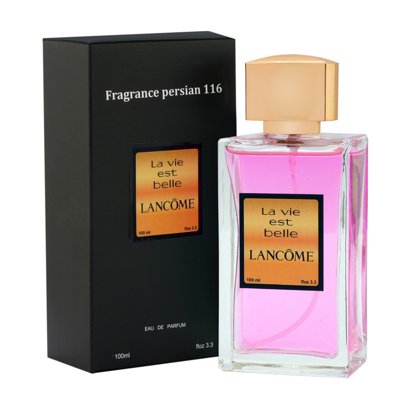 ادوپرفیوم زنانه فراگرنس پرشیا 116 مدل لاویه است بل لنکوم حجم 100 میلیلیتر
