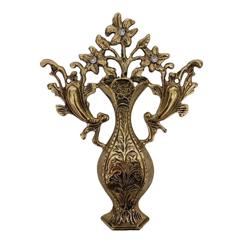 دیوارکوب برنجی مدل گلدان کد H-1145