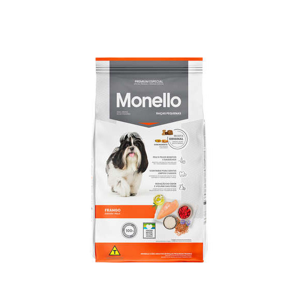 غذای خشک سگ مونلو مدل small breeds وزن یک کیلوگرم