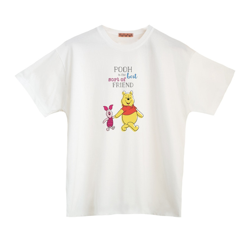 تی شرت آستین کوتاه بچگانه مدل پو و بهترین دوست
