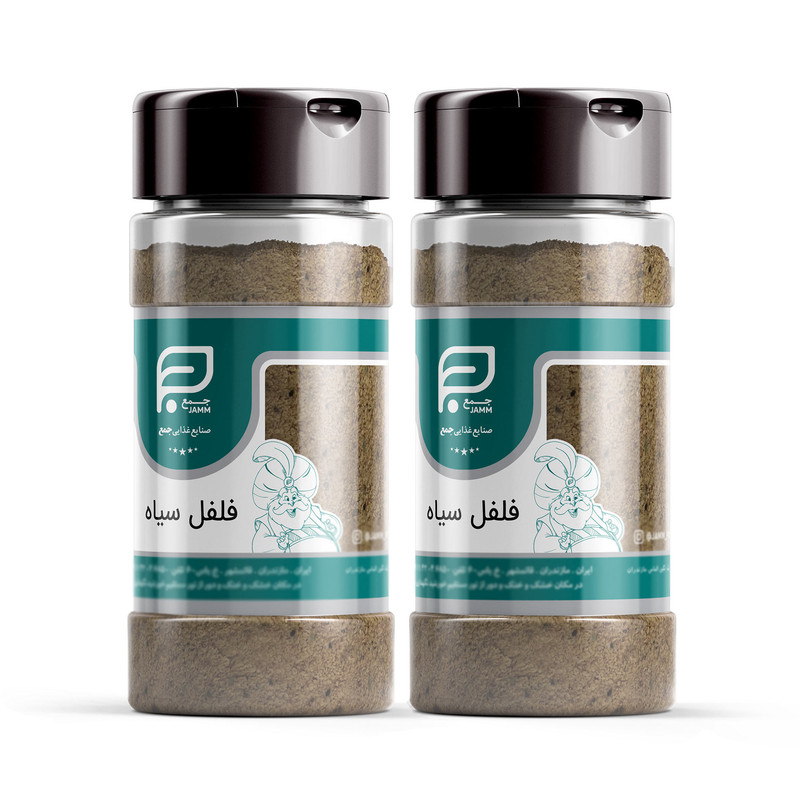 پودر فلفل سیاه لوکس جمع - 70 گرم بسته 2 عددی