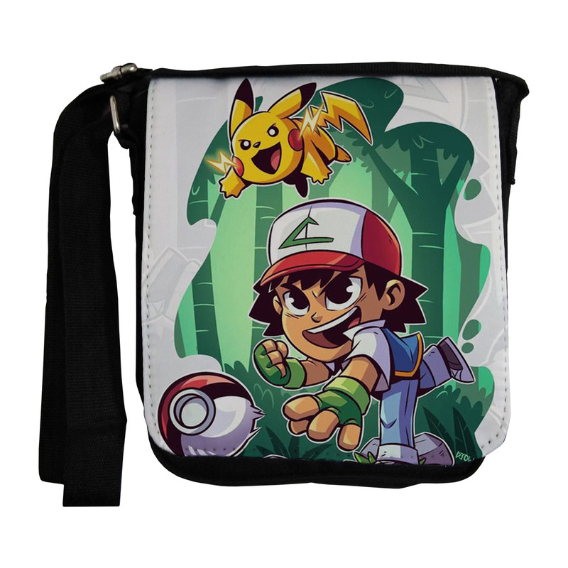 خرید و قیمت کیف دوشی بچگانه طرح انیمه پوکمون کد dko258