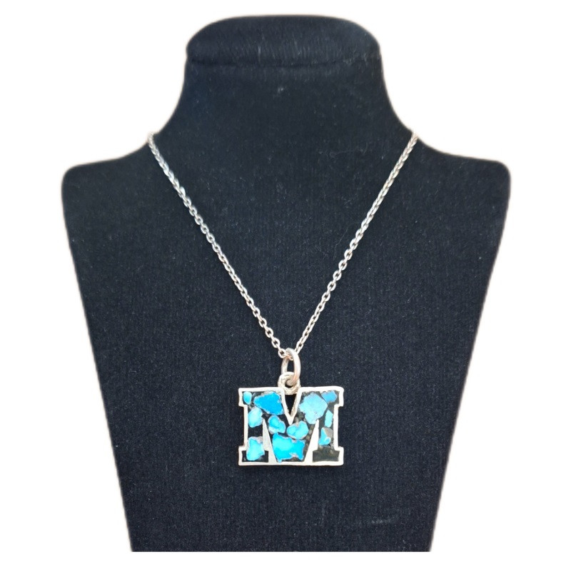 گردنبند نقره زنانه مدل فیروزه کوب کد ZIF103