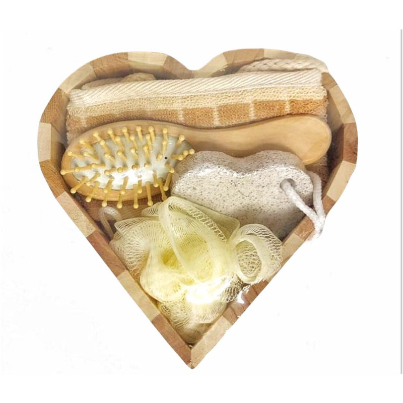 خرید و قیمت ست لیف حمام مدل قلب مجموعه 4 عددی