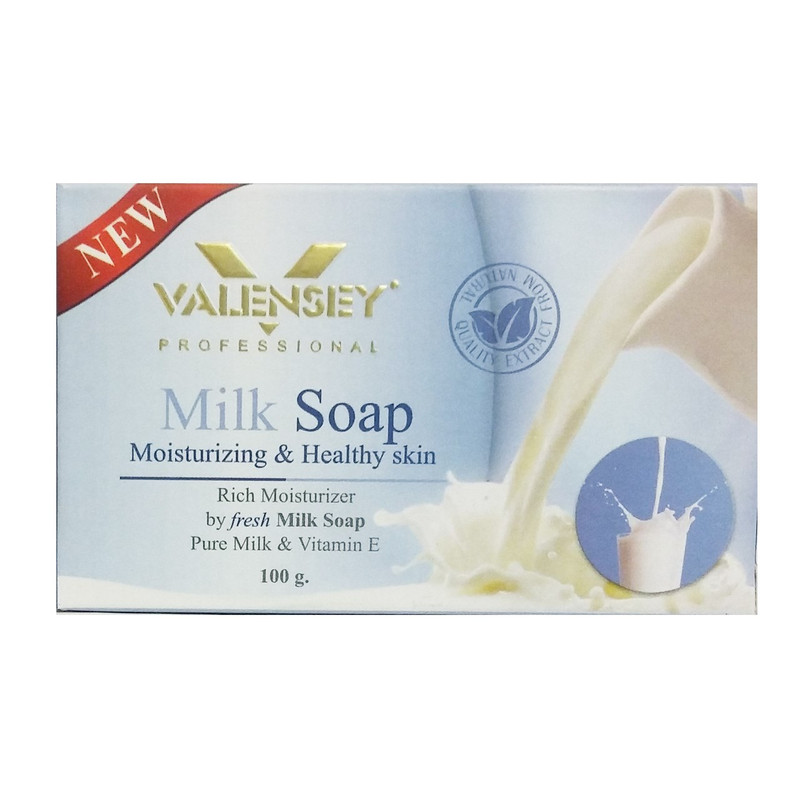 خرید و قیمت صابون آبرسان والنسی حاوی شیر مقدار 100 گرم