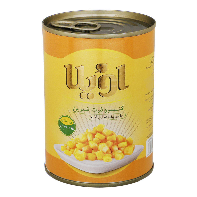 خرید و قیمت کنسرو ذرت اویلا - 380 گرم