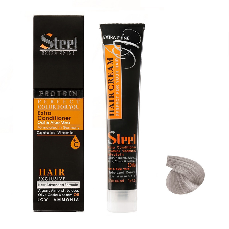 رنگ مو استیل شماره 9.8 حجم 100 میلی لیتر رنگ بلوند نقره ای