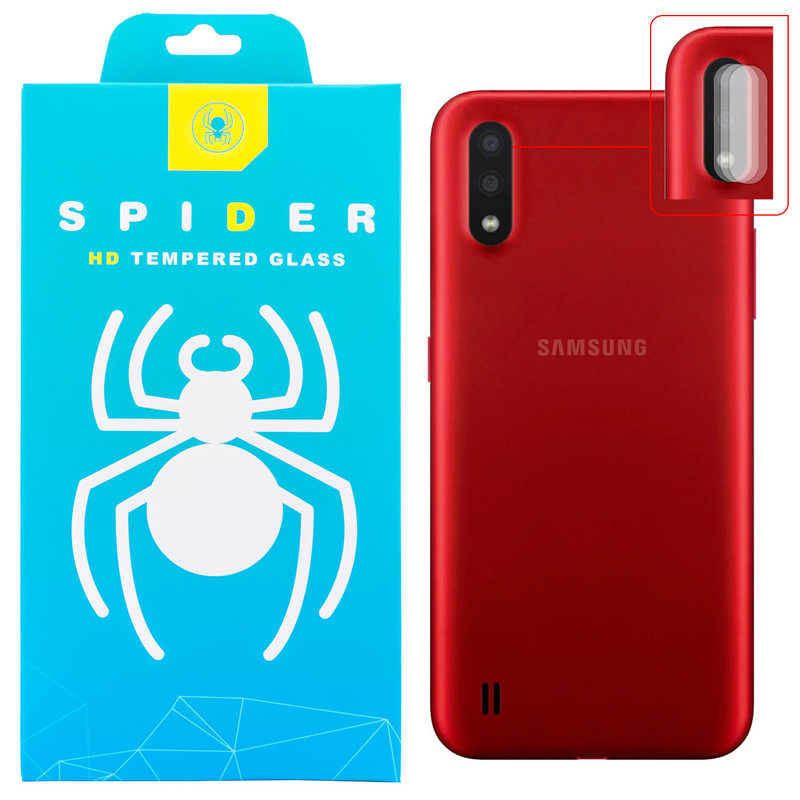 محافظ لنز دوربین اسپایدر مدل GC-2000 مناسب برای گوشی موبایل سامسونگ Galaxy A01 بسته سه عددی