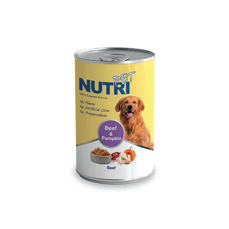 خرید و قیمت کنسرو سگ نوتری پت مدل Beef and Pumpkin وزن 425 گرم
