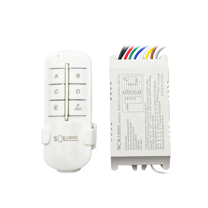 ریموت کنترل سلایت مدل 6 کانال گیرنده مشترک