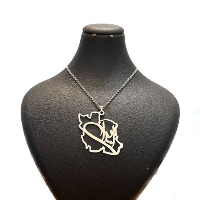 خرید و قیمت گردنبند مدل نقشه ایران