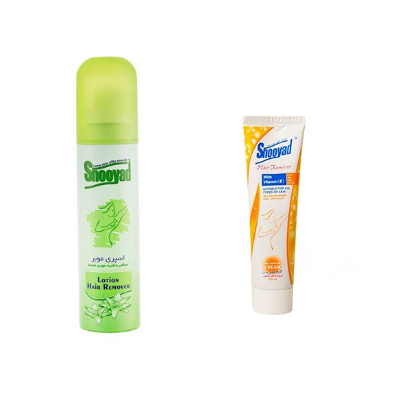 خرید و قیمت اسپری موبر شویاد مدل همگانی حجم 150 میلی لیتر به همراه کرم موبر مدل ویتامین E حجم 100 میلی لیتر