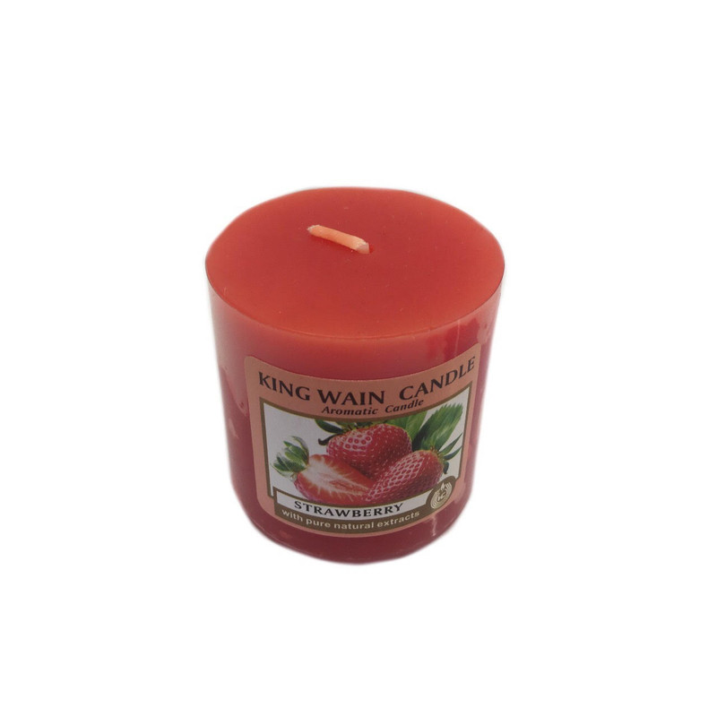 شمع عطری خانه سفید کد 01 با رایحه توت فرنگی