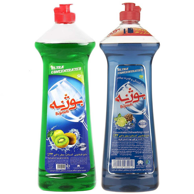 پک مایع ظرفشویی بوژنه مقدار 800 گرم بسته 2 عددی