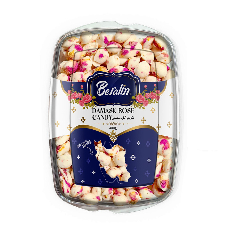 خرید و قیمت شکرپنیر گل محمدی برآلین-400 گرم