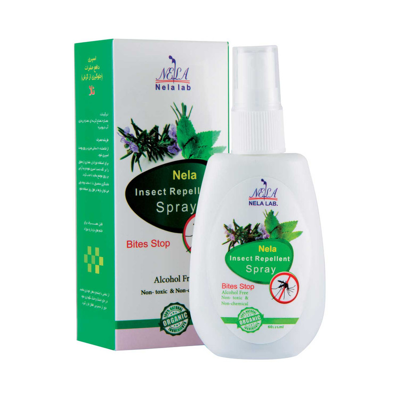 اسپری دافع حشرات لابراتوار نلا مدل 01 حجم 60 میلی لیتر