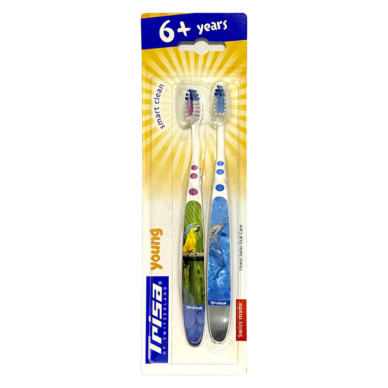 مسواک کودک تریزا مدل Smart Clean با برس نرم بسته 2 عددی