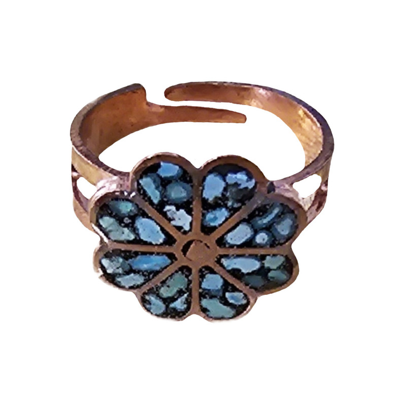 انگشتر دستساز زنانه مدل فیروزه کوب کد S299