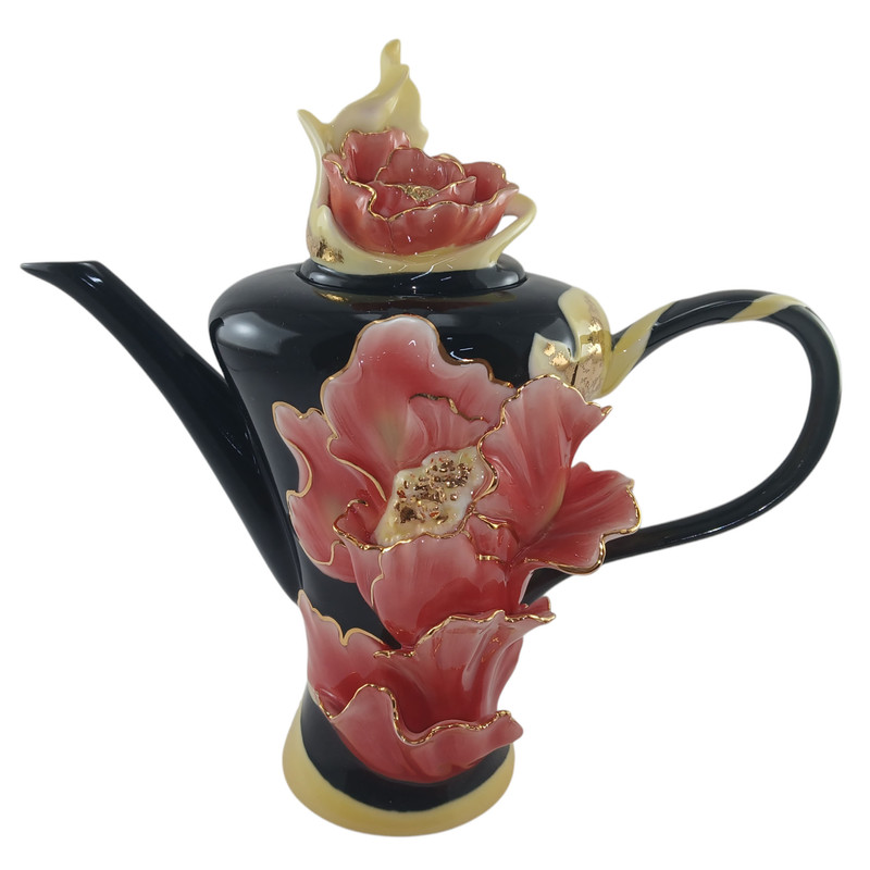 قوری فرانز مدل گل صد تومانی کد FZ01165